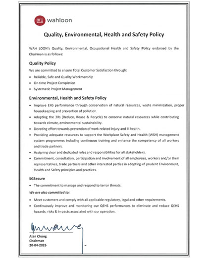 QEHS Policy 2026